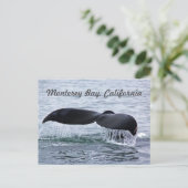 Monterey Bay Whale Tail Briefkaart (Staand voorkant)