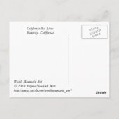 Monterey Bay - Zee - Lions Post Card Briefkaart (Achterkant)