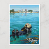 Monterey Bay Zee Otter Californië Reizen Briefkaart (Voorkant)