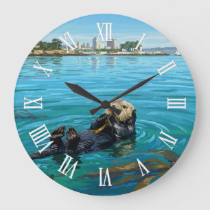 Monterey Bay Zeeotter California Reis Grote Klok