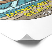 Monterey Beach California  Poster (Hoek)