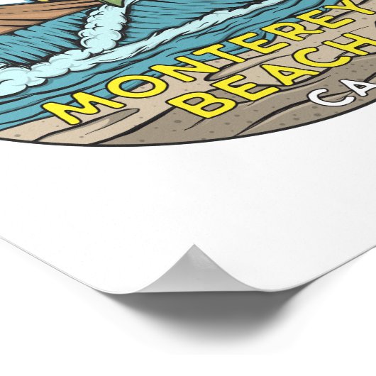 Monterey Beach California Poster (Hoek)