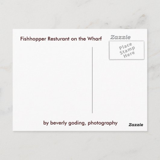 Monterey Briefkaart (Achterkant)