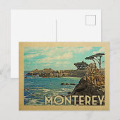 Monterey Briefkaart California Vintage Travel (Voorkant / Achterkant)