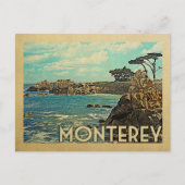 Monterey Briefkaart California Vintage Travel (Voorkant)