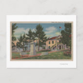 Monterey, CA - Colton Hall Uitzicht en Motivering Briefkaart (Voorkant)