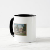 Monterey, CA - Colton Hall Uitzicht en Motivering Mok (Voorkant links)