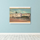 Monterey, CA - Huis van Robert Louis Stevenson Canvas Afdruk (Insitu (Houten vloer))