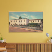 Monterey, CA - Huis van Robert Louis Stevenson Canvas Afdruk (Insitu (Woonkamer))