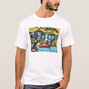 Monterey, CA  Schilderachtig letters T-Shirt
