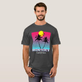 Monterey California Beach Summer Souvenir Oversize T-shirt (Voorkant volledig)