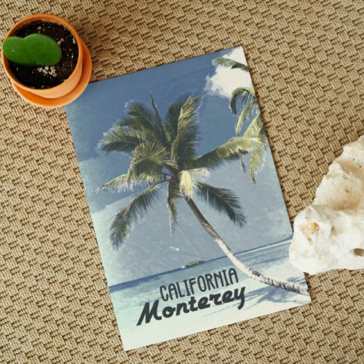 Monterey California  Beach Travel Art Briefkaart