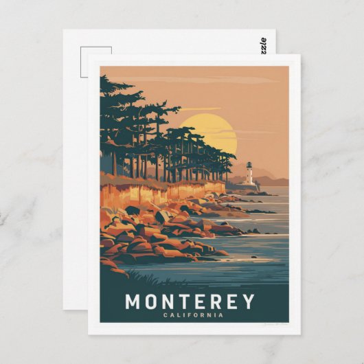 Monterey California Briefkaart (Voorkant / Achterkant)