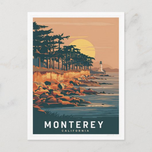 Monterey California Briefkaart (Voorkant)