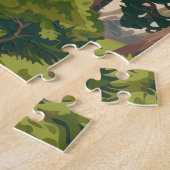 Monterey California Cypress Trees aan de kust van  Legpuzzel (Zijkant)