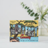 Monterey California Large Letter Briefkaart (Staand voorkant)