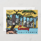 Monterey California Large Letter Briefkaart (Voorkant / Achterkant)