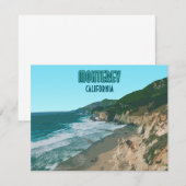 Monterey California Pacific Coast Flat Kaart (Voorkant / Achterkant)