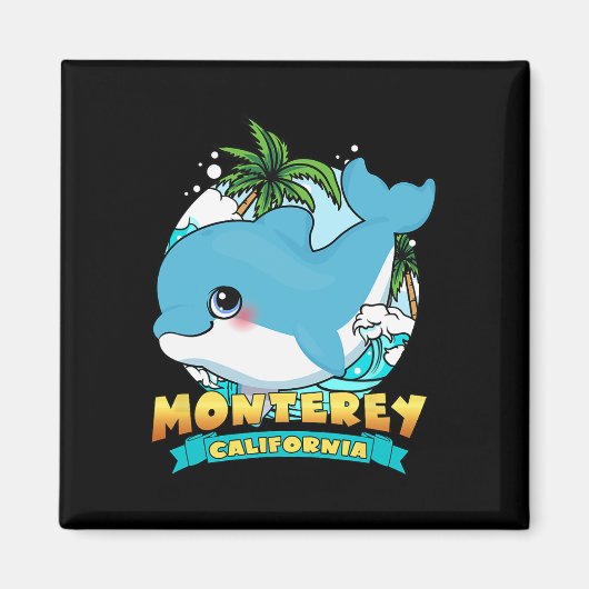 Monterey California Schattige Ba Magneet (Voorkant)