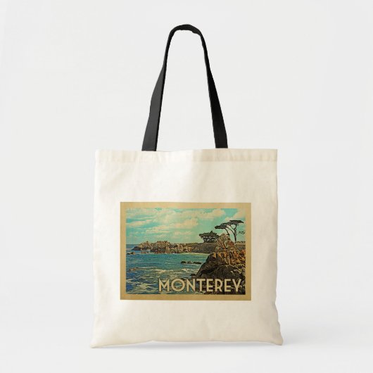 Monterey California Vintage Travel Tote Bag (Voorkant)