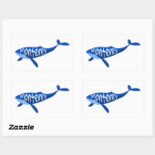 Monterey California Whale Rechthoekige Sticker (Vel)