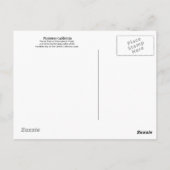 Monterey California Whale Tail Briefkaart (Achterkant)