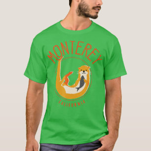 Monterey California Zee Otter-ontwerp T-shirt