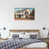 Monterey, Californië Uitzicht van het oude Walviss Canvas Afdruk (Insitu (Slaapkamer))