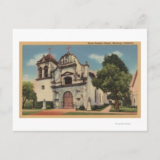 Monterey, Californië Uitzicht van Royal Presido Ch Briefkaart (Voorkant)