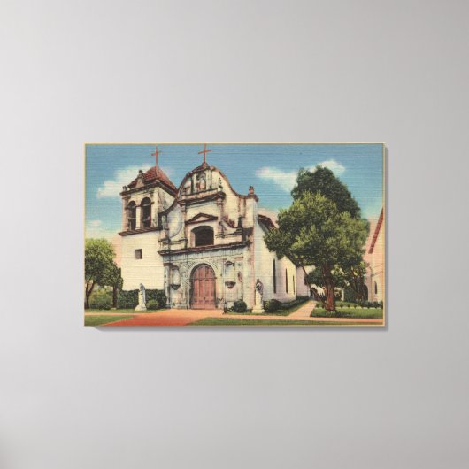 Monterey, Californië Uitzicht van Royal Presido Ch Canvas Afdruk (Voorkant)