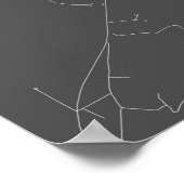 Monterey, Californië (zwart wit) Poster (Hoek)