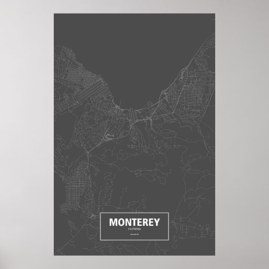 Monterey, Californië (zwart wit) Poster (Voorkant)