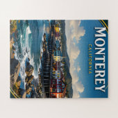 Monterey Cannery Row Kust reisgeschenk Legpuzzel (Horizontaal)