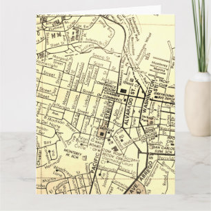 Monterey, de Vintage Kaart van CA