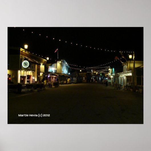 Monterey Fisherman's Wharf Poster (Voorkant)