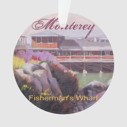 Monterey Fishermans Wharf Schilderachtig Californi Ornament (voorkant)