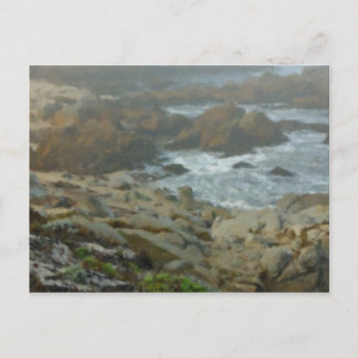 Monterey Fog Big Sur California 2, geschilderd Briefkaart