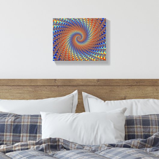Monterey Fractal Art Canvas Afdruk (Insitu (Slaapkamer))