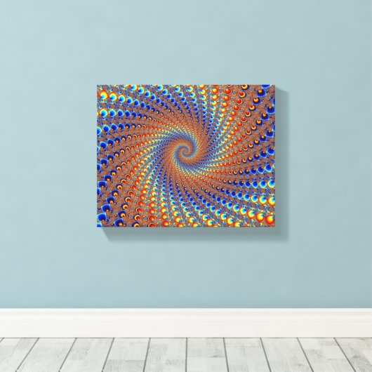 Monterey Fractal Art Canvas Afdruk (Insitu (Houten vloer))