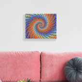 Monterey Fractal Art Canvas Afdruk (Insitu (Woonkamer))