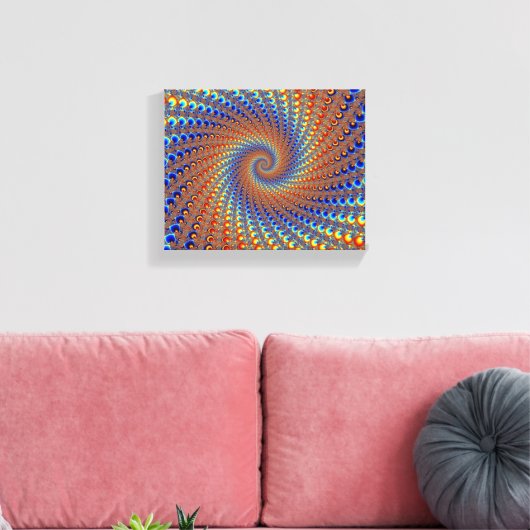 Monterey Fractal Art Canvas Afdruk (Insitu (Woonkamer))