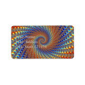 Monterey Fractal Art Etiket (Voorkant)