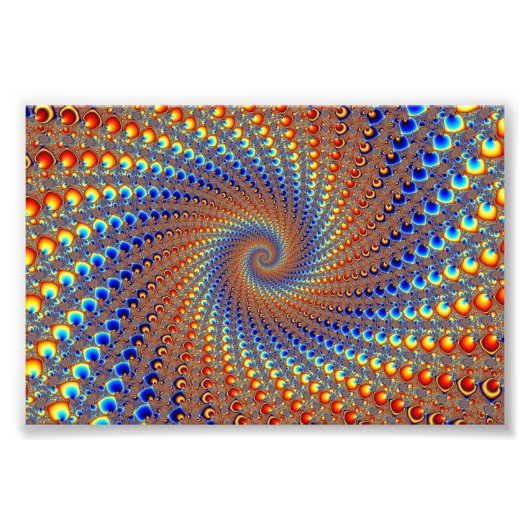 Monterey Fractal Art Foto Afdruk (Voorkant)