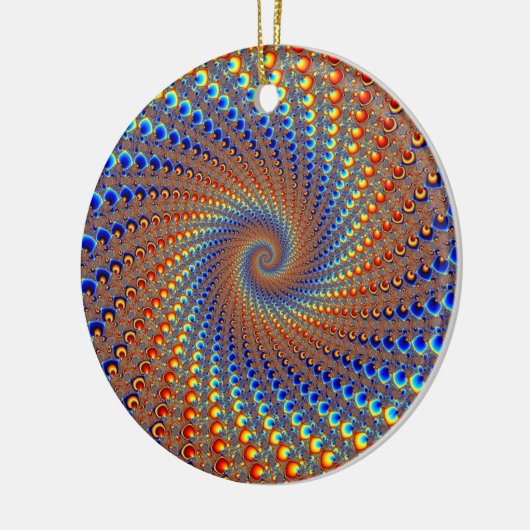 Monterey Fractal Art Keramisch Ornament (Links)