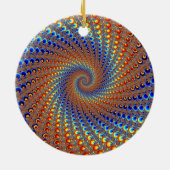Monterey Fractal Art Keramisch Ornament (Achterkant)