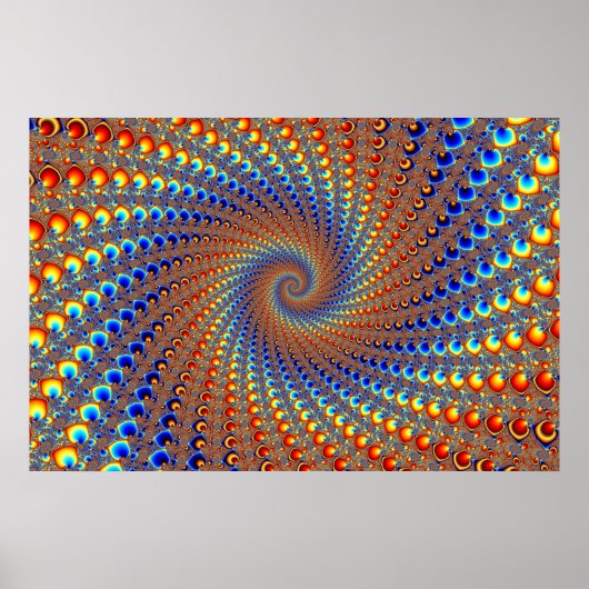 Monterey Fractal Art Poster (Voorkant)