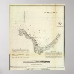 Monterey Harbour, Calif Poster