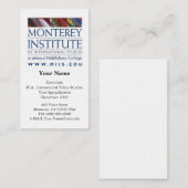 Monterey Institute of International Studies Card Visitekaartje (Voorkant / Achterkant)