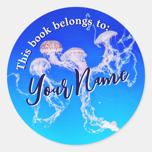 Monterey Jellyfish Boek Sticker (Voorkant)