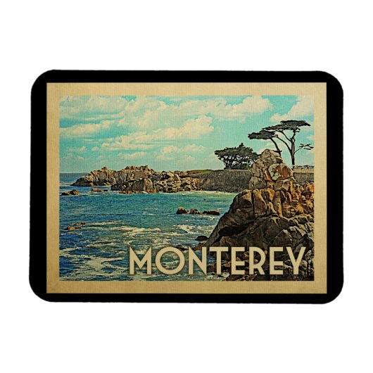 Monterey Magnet California Vintage Travel Magneet (Horizontaal)